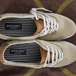 Sperry top siders  size 13 Beige